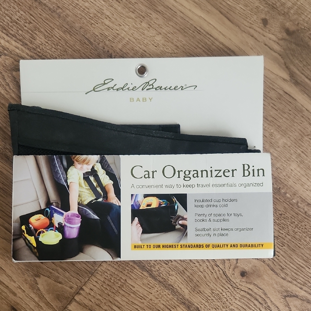 Eddie Bauer Black Car Organizer Bin
